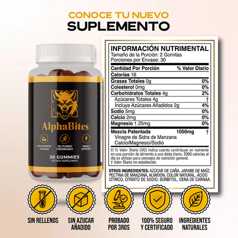 NewBody™ Alpha Bites Oxido 30 Gomas